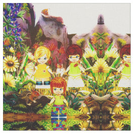 "Ms. Elizabeth's" RETRO Freunde Fabric! Stoff