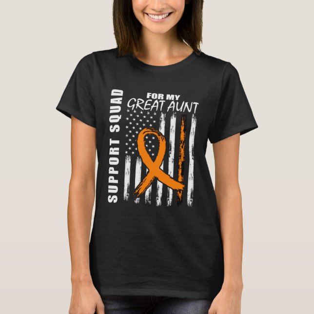 MS Great Aunt Multiple Sclerosis Awareness Flag Fa T-Shirt (Vorderseite)