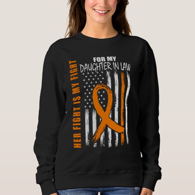 MS Her Fight Daughter In Law Multiple Sclerosis Fl Sweatshirt (Vorderseite)