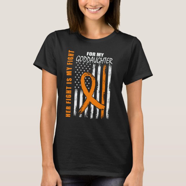 MS Her Fight Is My Fight Goddaughter Multiple Scle T-Shirt (Vorderseite)
