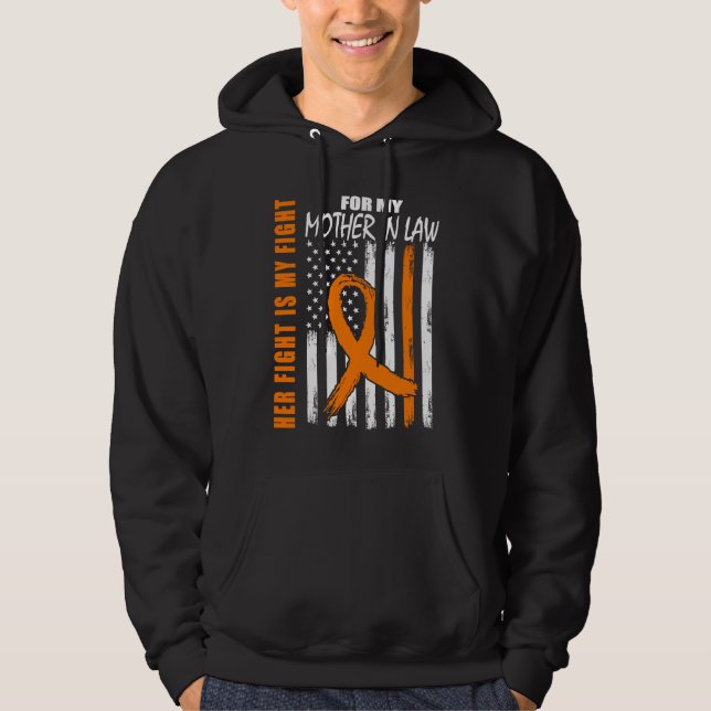 MS Her Fight Mother In Law Multiple Sclerosis USA  Hoodie (Vorderseite)