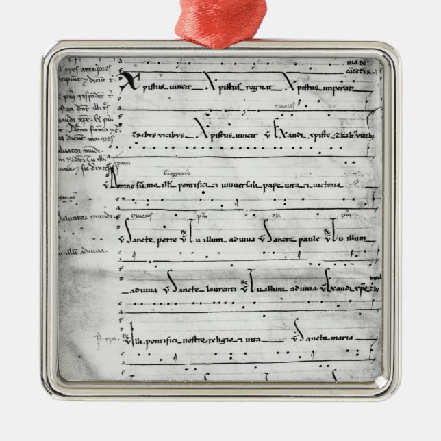 Ms.Latin Christus Vincit Ornament Aus Metall (Vorne)