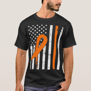 MS Multiple Sclerosis Awareness Orange Ribbon US F T-Shirt