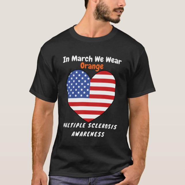 MS Multipler Sklerose März T-Shirt (Vorderseite)
