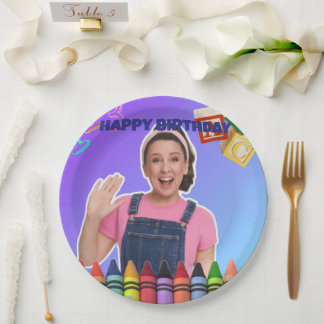 Ms.Rachel Custom Birthday Plates  Pappteller