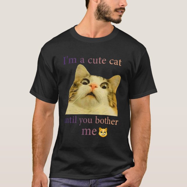 Msb Niedliche Katze Ich bin eine Niedliche Katze,  T-Shirt (Vorderseite)