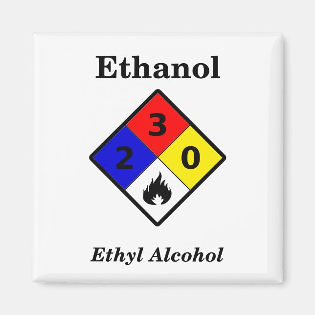 MSDS-Warnsymbol für Ethanol Magnet (Vorne)