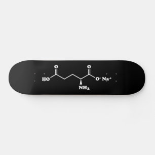 MSG Monoatriumglutamat Molecule Chemische Formel Skateboard