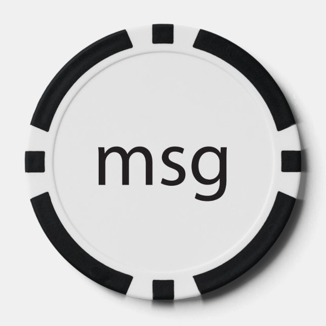 msg pokerchips (Vorderseite)