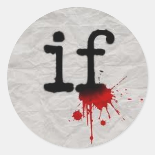 MSI "If"-Sticker Runder Aufkleber (Vorderseite)