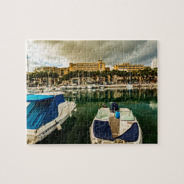 Msida Marina, Malta Puzzle (Horizontal)