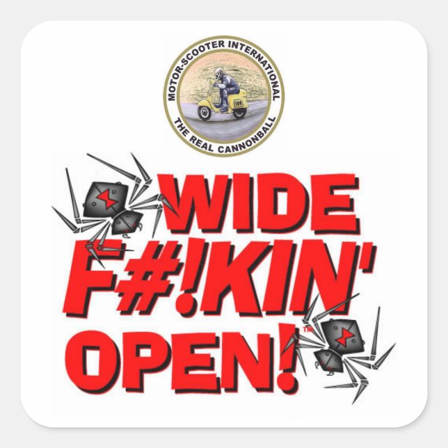 MSILSF Offiziell lizenziertes Produkt Quadratischer Aufkleber (Vorderseite)