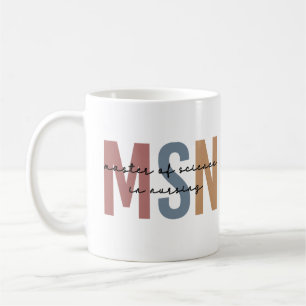 MSN Master of Science in Nursing Abschluss Kaffeetasse