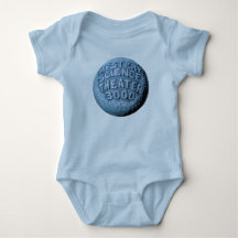 MST3K Mond-Bodysuit (Baby-Blau)