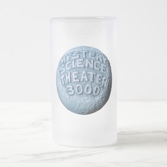MST3K Mond-Liter-Glas Mattglas Bierglas (Mittel)