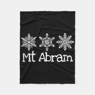 Mt Abram Maine Skifahrer Skifahren Ski Rustikal Sc Fleecedecke