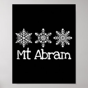 Mt Abram Maine Skifahrer Skifahren Ski Rustikal Sc Poster