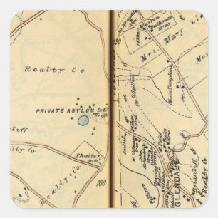 Mt. Angenehm, New York 2 Quadratischer Aufkleber