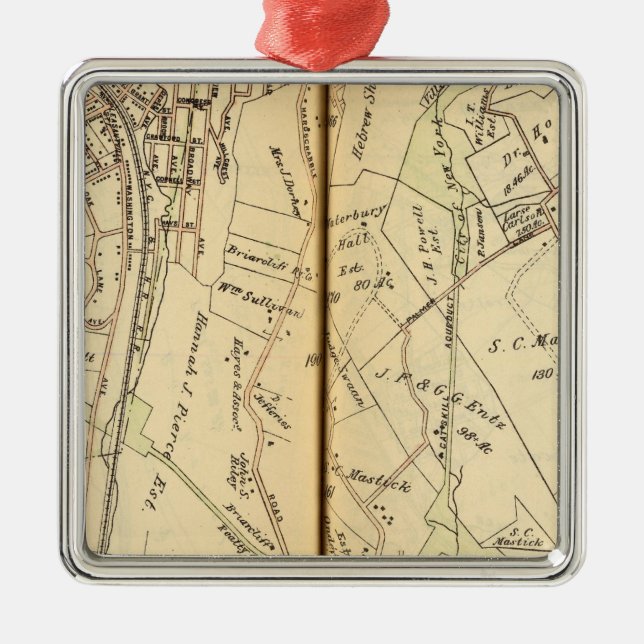 Mt. Angenehm, New York 3 Silbernes Ornament (Vorne)