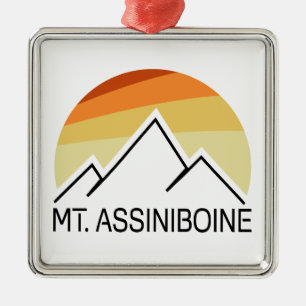 Mt. Assiniboine Retro Ornament Aus Metall