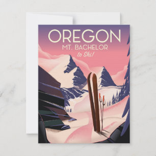 Mt.Bachelor Oregon Ski Reiseplakat