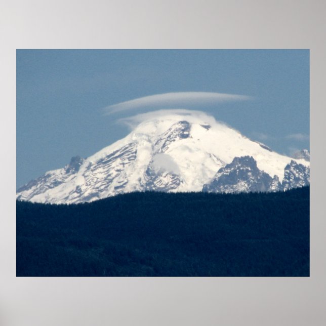 Mt Baker mit Cloud Poster (Vorne)