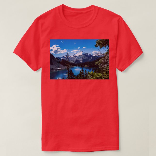 Mt Baker und Baker Lake T-Shirt (Design vorne)