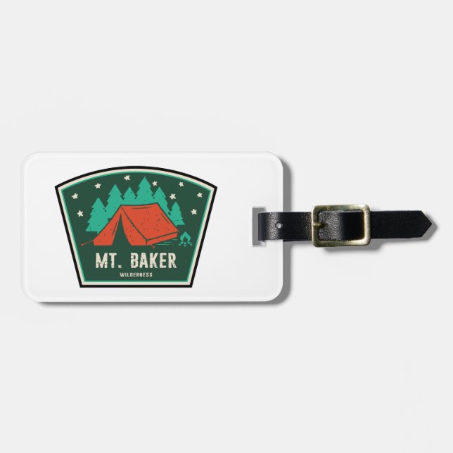 Mt. Baker Wilderness Washington Camping Gepäckanhänger (Vorderseite horizontal)