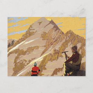 Mt.Cook Neuseeland Berge Vintage Reise Postkarte