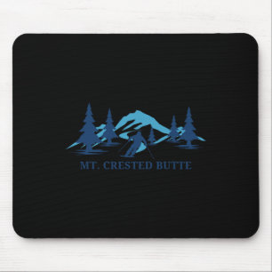 Mt. Crested Butte Colorado Skigebiet Skifahren Ski Mousepad
