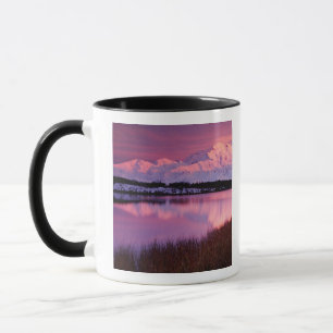 Mt. Denali bei Sonnenuntergang vom Reflection Pond Tasse