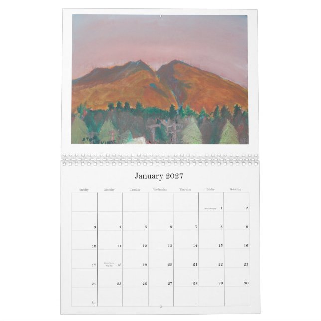 Mt.Diablo Malereien von Stan Levine 2010 Kalender (Jan 2027)
