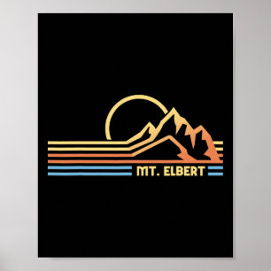 Mt. Elbert Colorado Wandern Wanderer Klettern Poster