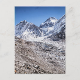 Mt Everest & Base Camp in Snowy Himalayan Mountain Postkarte