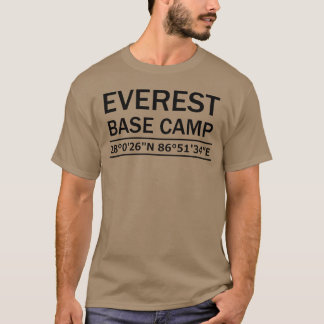 Mt Everest Basislager Koordinaten Junge T-Shirt