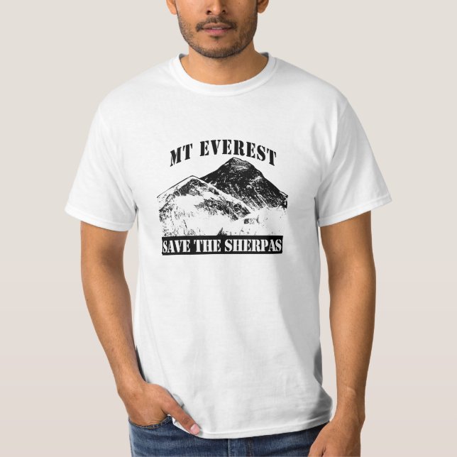 Mt Everest retten den Sherpas T - Shirtentwurf T-Shirt (Vorderseite)