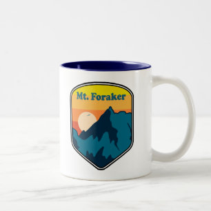 Mt. Foraker Alaska Sonnenaufgang Zweifarbige Tasse