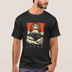 Mt Fuji Daruma Fujisan japanische Schriftzeichen J T-Shirt