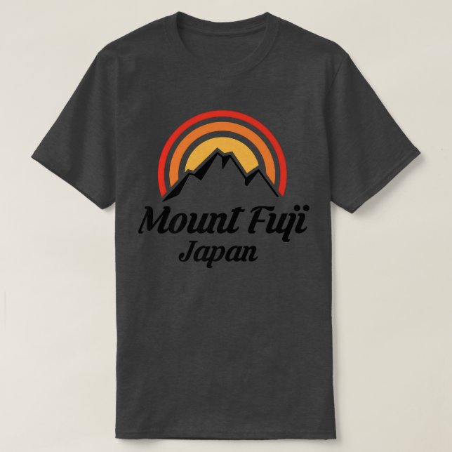 Mt Fuji Japan Japanische Berge T-Shirt (Design vorne)