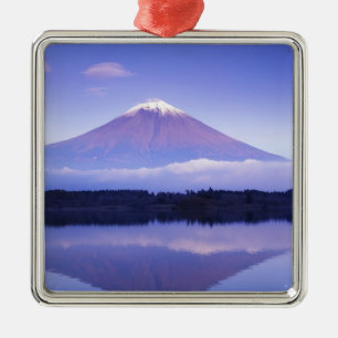 Mt. Fuji mit Linsenwolke, Motosu-See, Ornament Aus Metall