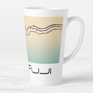Mt. Fuji mit Wolken Landschaft Milchtasse