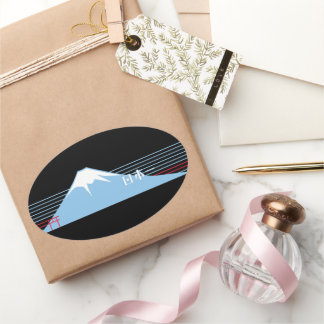 Mt. Fuji seen from the northeast. Ovaler Aufkleber