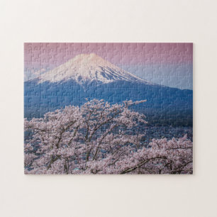 Mt Fuji und Kirschblüten Puzzle