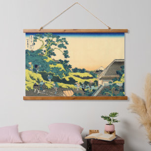 Mt Fuji vom Mishima-Pass aus gesehen Hokusai 1830 Wandteppich Mit Holzrahmen