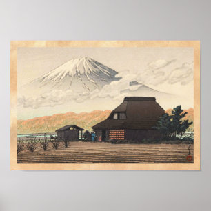 Mt. Fuji von Narusawa Hasui Kawase shin hanga Kuns Poster