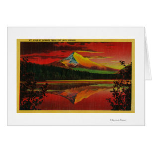 Mt. Haube am Sonnenaufgang von verlorenem See,