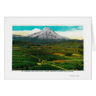 Mt. Haube von Hood River ValleyHood Fluss ODER