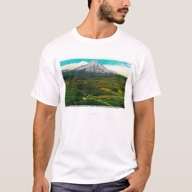 Mt. Haube von Hood River ValleyHood Fluss ODER T-Shirt (Vorderseite)