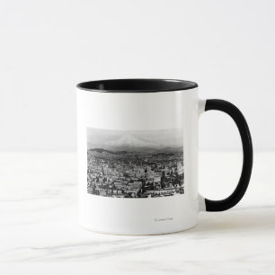 Mt. Hauben-Ansicht von Portland, Oregon Fotografie Tasse