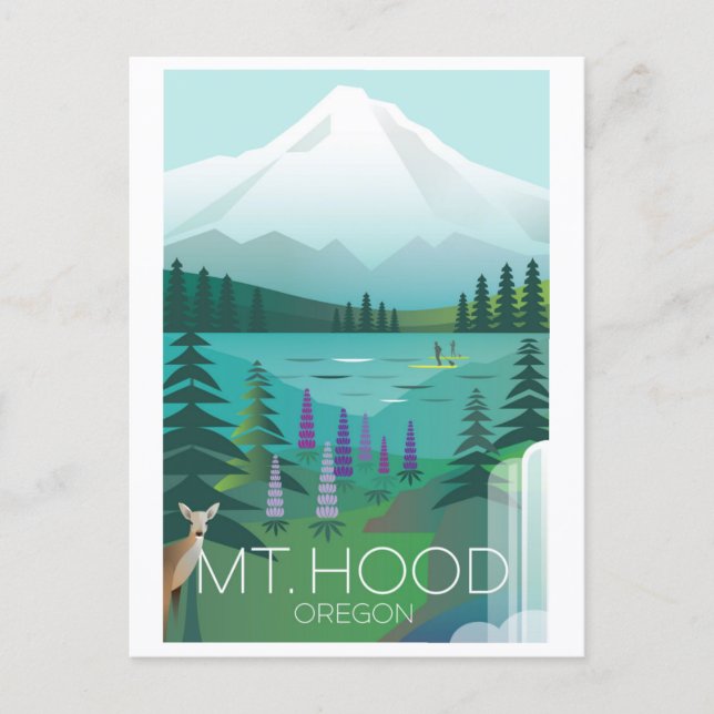 Mt. Hood Postkarte (Vorderseite)